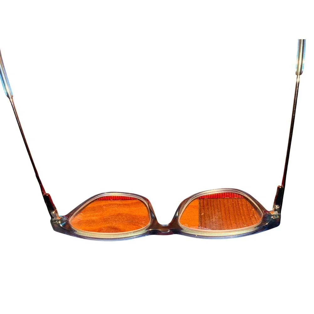 Calvin‎ Klein Womens Teal Blue Eyeglass FRAMES ONLY Metal Temple Frames CK Logo
